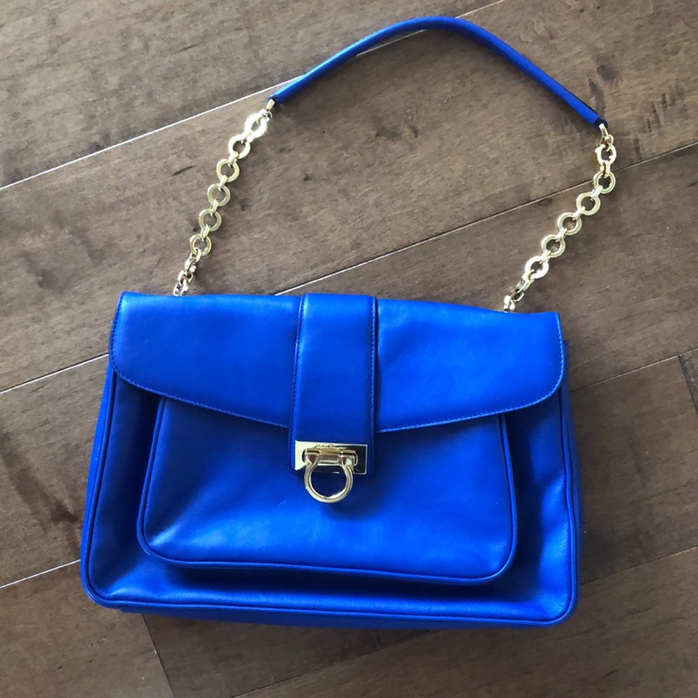 Salvatore Ferragamo blue women’s handbag
